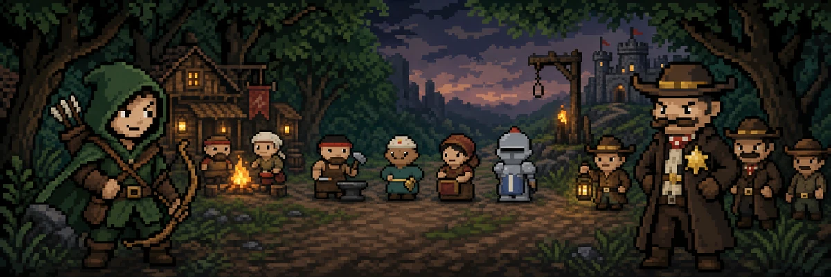 The cast of Sherwood — launch #1